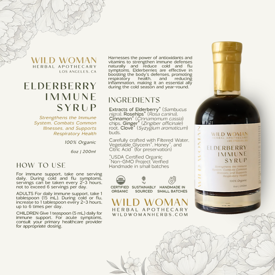 Elderberry Immune Syrup | Cold, Cough & Flu Seasonal Support