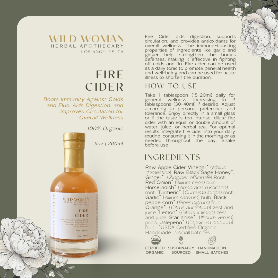 Fire Cider | Immunity, Digestion, Circulation | Cold & Flu