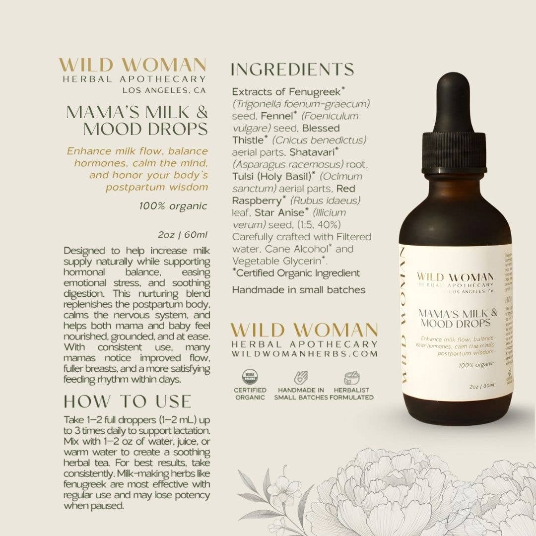 Mama's Milk & Mood Drops | Nursing & Nervous System Support