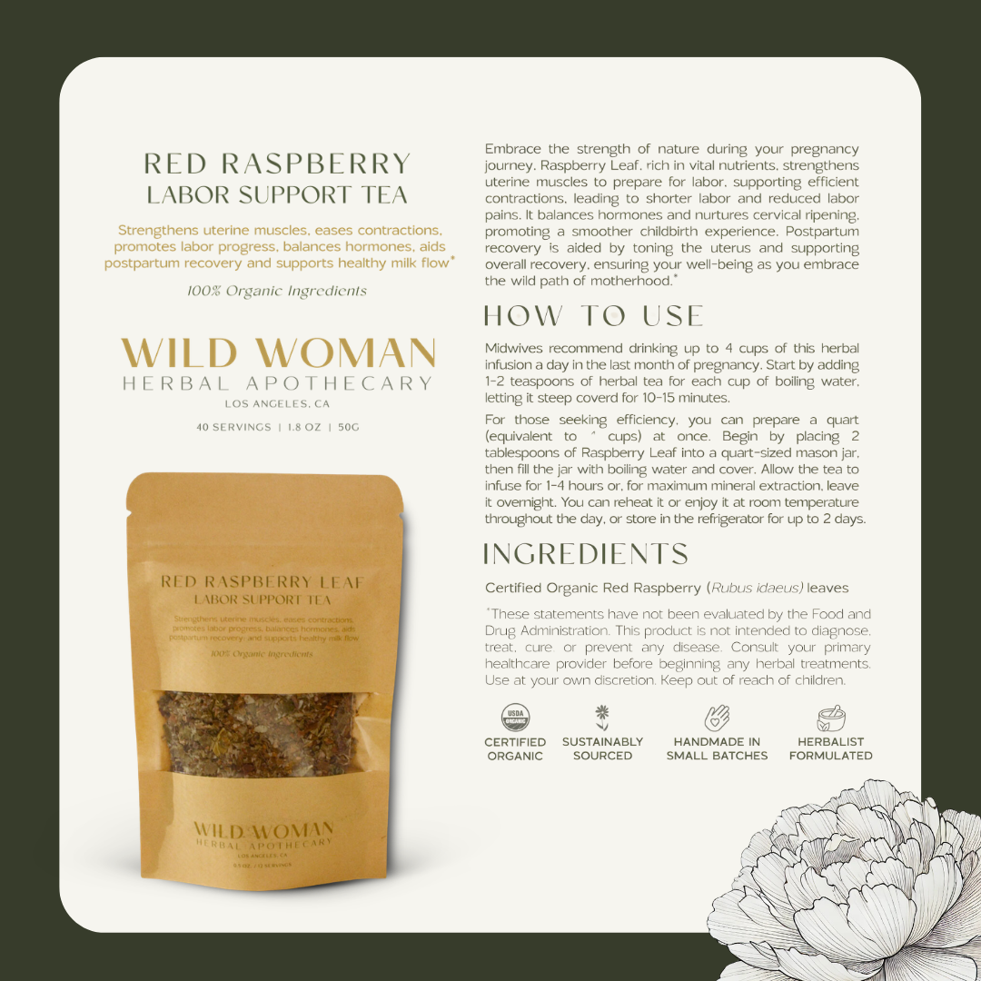 Red Raspberry Leaf | Pregnancy & Labor Support | Herbal Tea