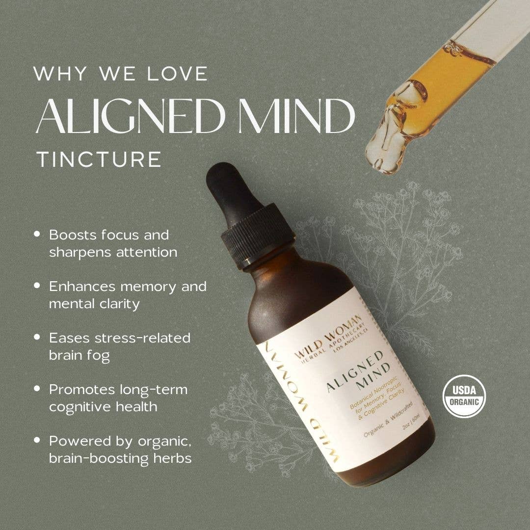Aligned Mind | Focus, Brain & Attention Support | Tincture