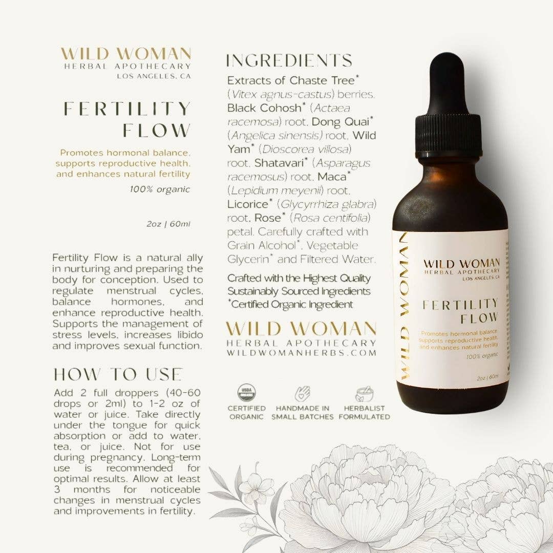 Fertility Flow | Ovulation & Cycle Balance | Herbal Tincture